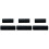 6Pcs Black Wood Grain Tool Rubber DIY Wall Decoration 4