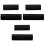 6Pcs Black Wood Grain Tool Rubber DIY Wall Decoration 3