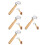 4Pcs Durable Wallpaper Seam Roller Tool Wood Pom for Wall Decor 4