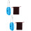 2Pcs Blue Ice Skate Conditioner Handy Skate Sharpener with Key Chain 7