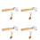 4Pcs Durable Wallpaper Seam Roller Tool Wood Pom for Wall Decor 8