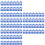150Pcs Blue ABS Key Tags with Split Rings Reusable Id Labels 8