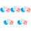 15Pcs Nail Soaking Bowls Plastic Manicure Tools Assorted Color Bowls 5
