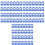 150Pcs Blue ABS Key Tags with Split Rings Reusable Id Labels 4