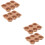 4Pcs Chocolate Silicone Starter Tray for Seed Germination and Growing 8