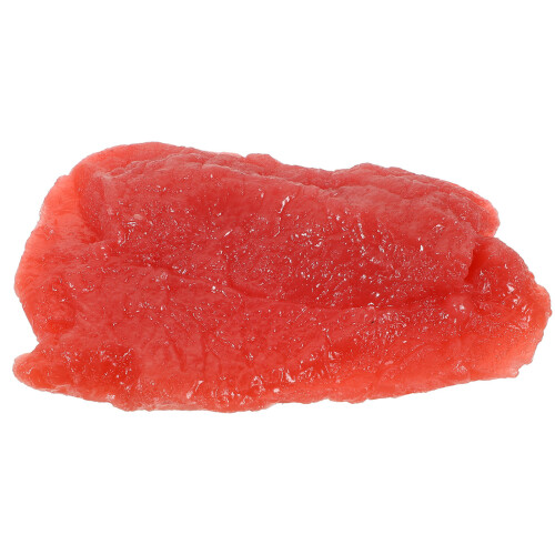 2Pcs Red PVC Artificial Pork Slice Model for Cooking Play