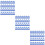 150Pcs Blue ABS Key Tags with Split Rings Reusable Id Labels 10