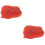 2Pcs Red PVC Artificial Pork Slice Model for Cooking Play 8