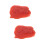 2Pcs Red PVC Artificial Pork Slice Model for Cooking Play 9