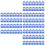 150Pcs Blue ABS Key Tags with Split Rings Reusable Id Labels 7