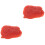 2Pcs Red PVC Artificial Pork Slice Model for Cooking Play 5
