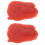 2Pcs Red PVC Artificial Pork Slice Model for Cooking Play 7