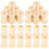 400Pcs Smooth Beige Wood Thread Holders for Weaving and Sewing 1