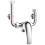 2Pcs Silver Shower Diverter Valve Kit with Precise Temperature Control 1