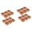 4Pcs Chocolate Silicone Starter Tray for Seed Germination and Growing 6