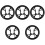5Pcs Durable Plastic Bike Chainring Protector for Outdoor Cycling Use 5
