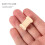 400Pcs Smooth Beige Wood Thread Holders for Weaving and Sewing 5
