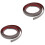 2Pcs Durable Grey PVC Carpet Transition Strip Self Adhesive for Floors 6