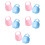 10Pcs Baby Pacifier Holder Case Assorted Colors Durable PP Storage 8