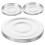 6Pcs Sturdy Aluminum Eyeshadow Box Liners DIY Cosmetic Storage Silver 1