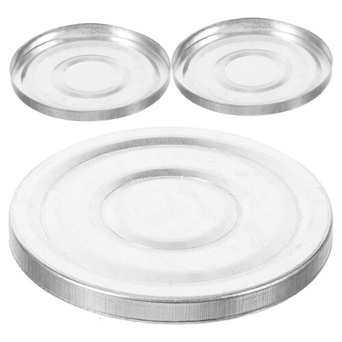 6Pcs Sturdy Aluminum Eyeshadow Box Liners DIY Cosmetic Storage Silver
