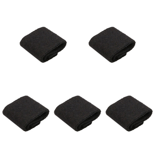 5Pcs Black Plush Erhu Filter Pads Durable Noise Reducer for Practice 2