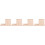 4Pcs Beige Wood Multi-Use Triangle Book Racks for Home Decoration 5