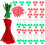 3Sets Assorted Color Christmas Ornament Making Kit Plastic Beads Craft 3
