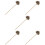 5Pcs Retro Copper Cigar Draw Enhancer Tool Dark Brown Stylish Punch 7