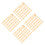 400Pcs Smooth Beige Wood Thread Holders for Weaving and Sewing 10