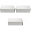 3Pcs Silver Cookie Tin Boxes Lightweight Metal Storage for Gifts 4