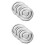 6Pcs Sturdy Aluminum Eyeshadow Box Liners DIY Cosmetic Storage Silver 5