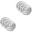 6Pcs Sturdy Aluminum Eyeshadow Box Liners DIY Cosmetic Storage Silver 4