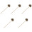 5Pcs Retro Copper Cigar Draw Enhancer Tool Dark Brown Stylish Punch 3