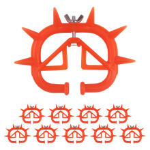 40Pcs Portable Calf Nose Clamp Orange Smooth Surface Livestock Weaner