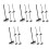 25Pcs Compact Black Sandbox Mini Rakes Practical Garden Accessories 4