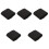 5Pcs Black Plush Erhu Filter Pads Durable Noise Reducer for Practice 4