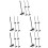 25Pcs Compact Black Sandbox Mini Rakes Practical Garden Accessories 7