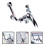 2Pcs Silver Shower Diverter Valve Kit with Precise Temperature Control 7