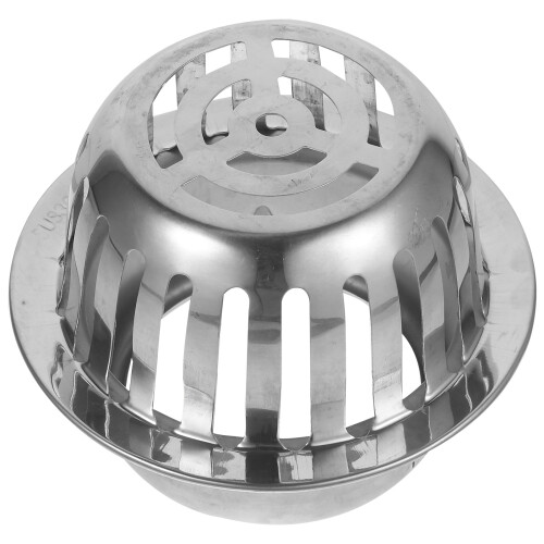 2Pcs Outdoor Silver Stainless Steel Gutter Protection Leaf Guards 2