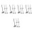 25Pcs Compact Black Sandbox Mini Rakes Practical Garden Accessories 5