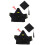 2Sets Compacte Zwarte Poppenkleding Diploma Beer Met Accessoires 8