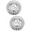 2Pcs Outdoor Silver Stainless Steel Gutter Protection Leaf Guards 5