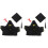 2Sets Compacte Zwarte Poppenkleding Diploma Beer Met Accessoires 3
