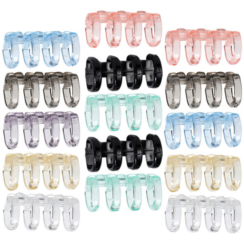 80Pcs Multi-Color Plastic Book Clips Rings for Notebook and Scrapbook 2