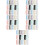 80Pcs Multi-Color Plastic Book Clips Rings for Notebook and Scrapbook 8