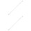 2Pcs Heavy Duty No Drill Telescoping Curtain Rods White for Home Use 4