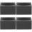 4Pcs Durable Graphite Ingot Molds Black Metal Casting Mold for DIY 6