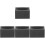 4Pcs Durable Graphite Ingot Molds Black Metal Casting Mold for DIY 3