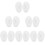 6Pairs Silicone Ear Models White Realistic Home Use Practice Tool 9